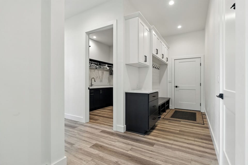 Laundry near mud room