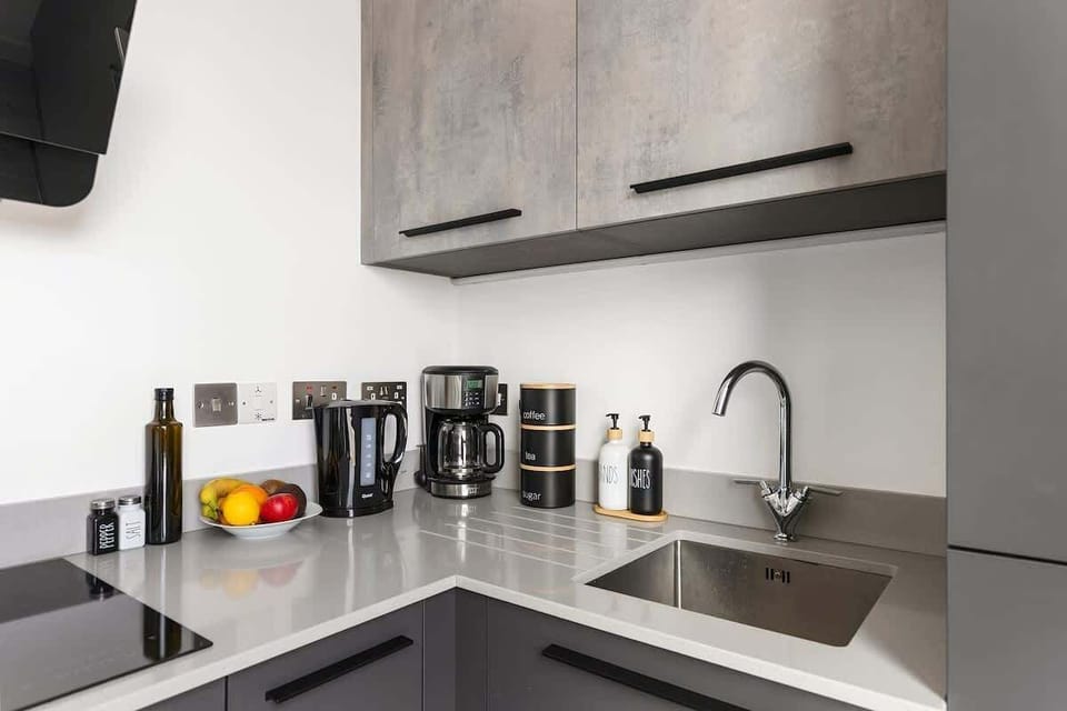A bright, functional kitchen ready for home-cooked meals and shared moments.