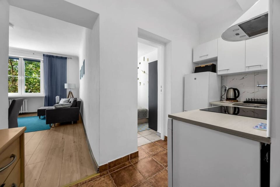Kitchen with Fridge, Microwave, Stovetop | Book Now with RENTUJEMY.COM