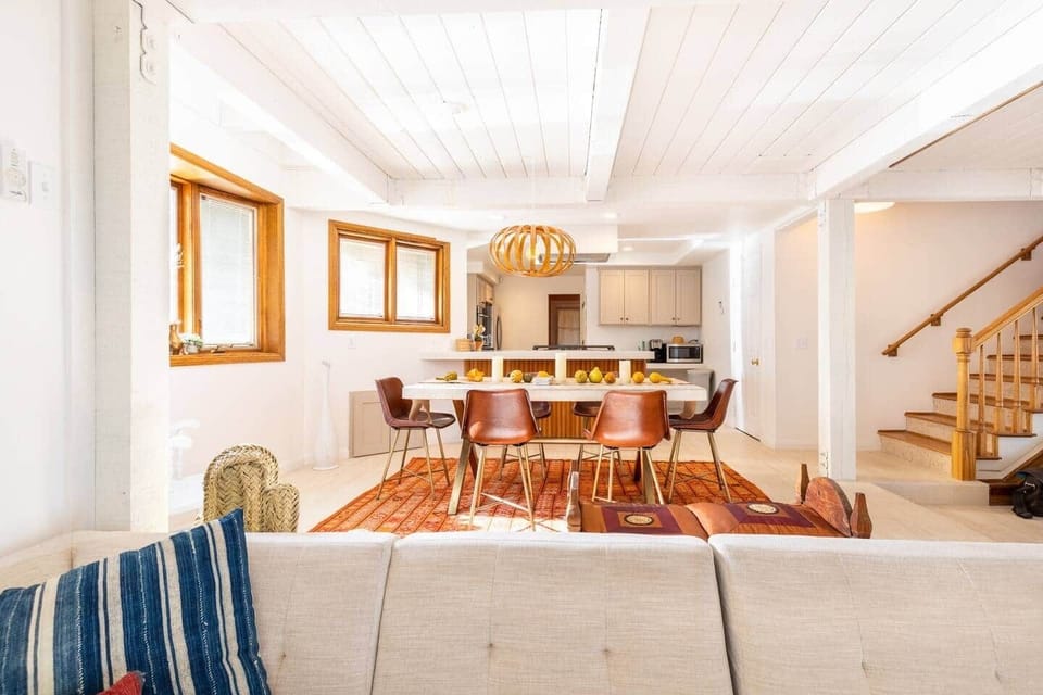 Main House - Dining room and kitchen view from living room