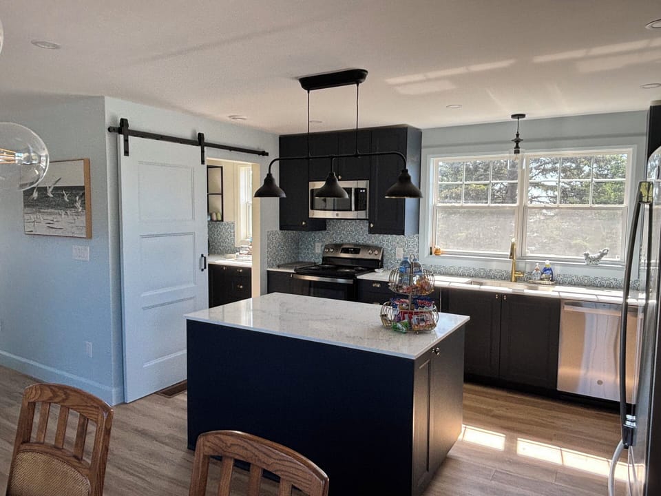 Kitchen island and pantry