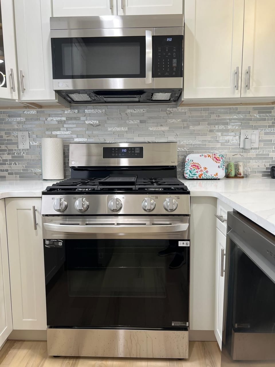 Sleek stainless steel appliances blend style and function for a pro kitchen.