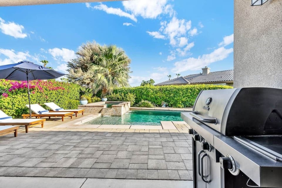 Grill with a view! Fire up a feast while the rest of the crew enjoys the pool just steps away.