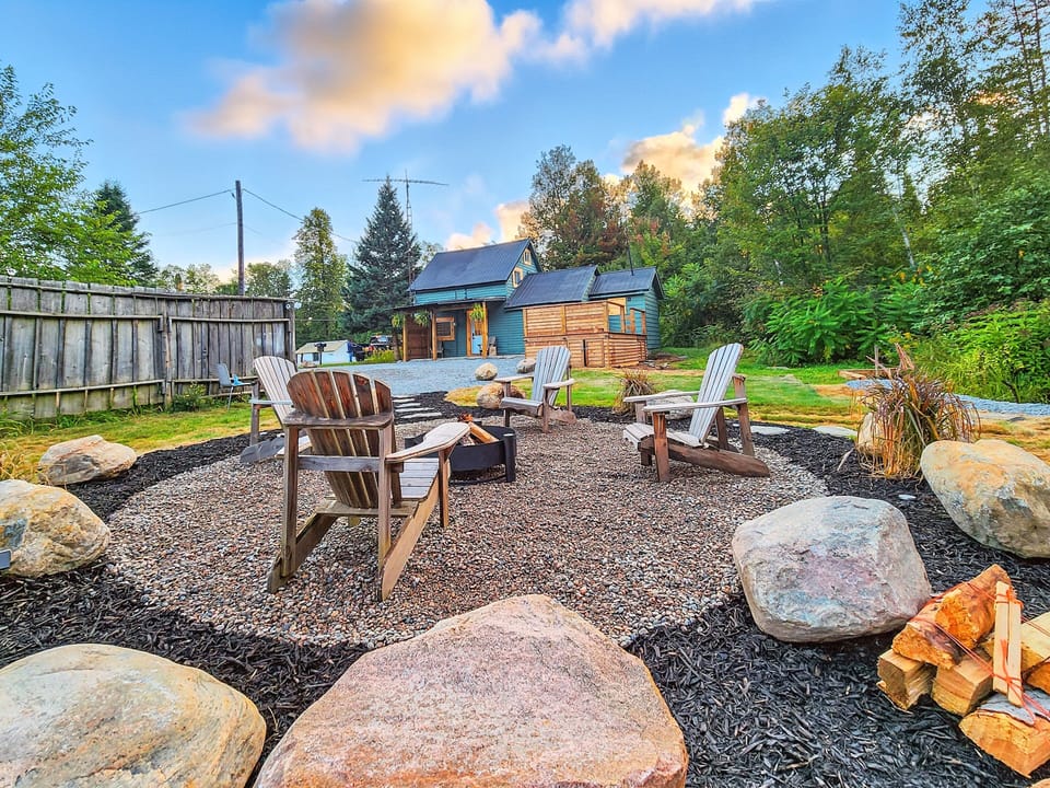 Relax in the firepit area!