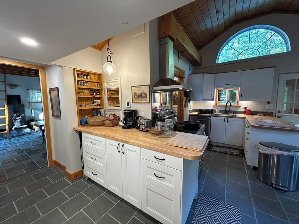 Kitchen into Living Room