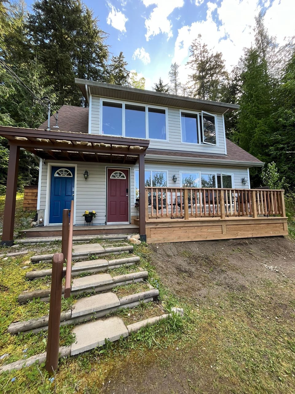 Updated photo from May of 2026 showing the new guest use deck.