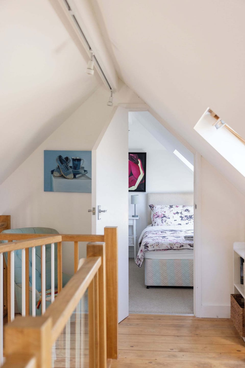 Upstairs you'll find a twin bedroom, perfect for siblings or friends to share.