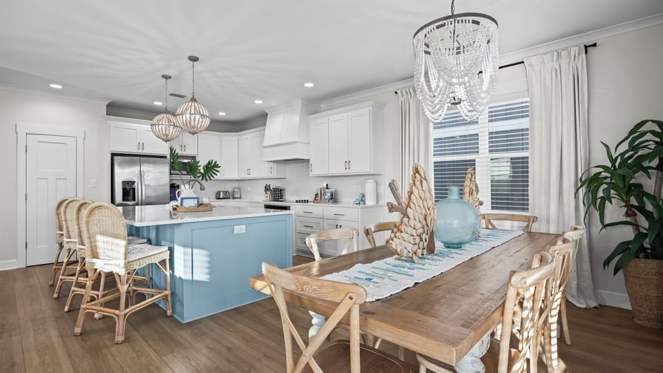 Spacious dining area