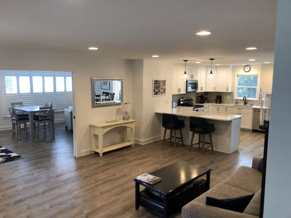 Looking into the kitchen from the front door/front corner