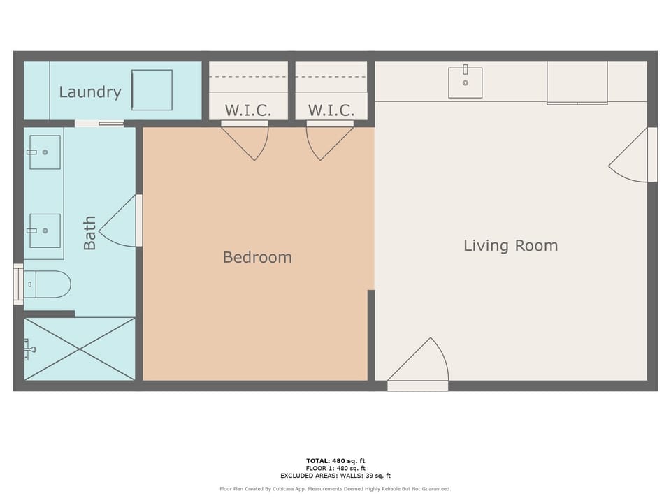 North Studio Floorplan