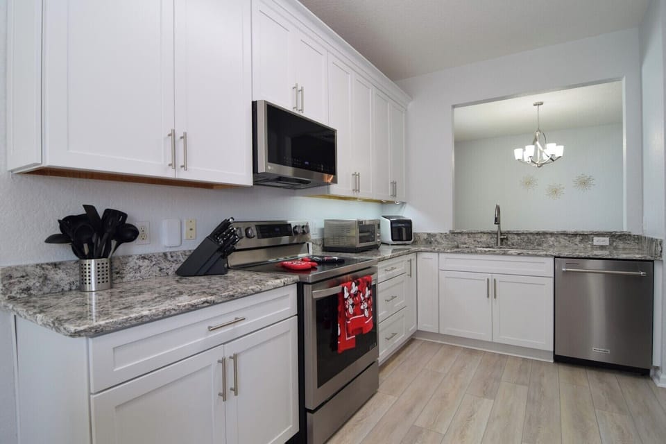 Updated kitchen with all the appliances you need to dine at home