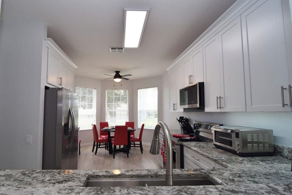 Updated kitchen with all the appliances you need to dine at home