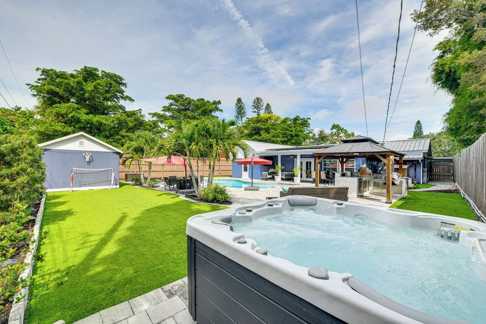 Private Backyard Area | Outdoor Pool | Hot Tub