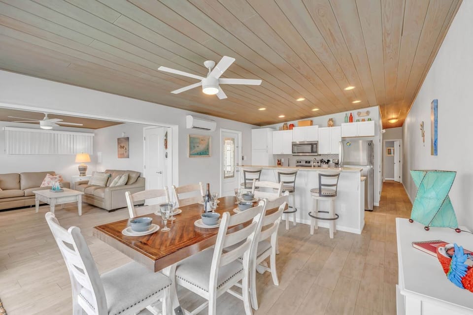 Dining area and kitchen
