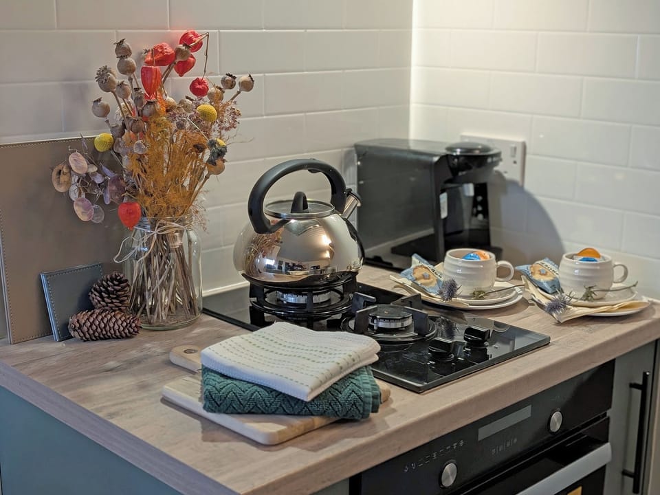 Kitchen area | Raygill Shepherds Hut, Dishforth, near Thirsk