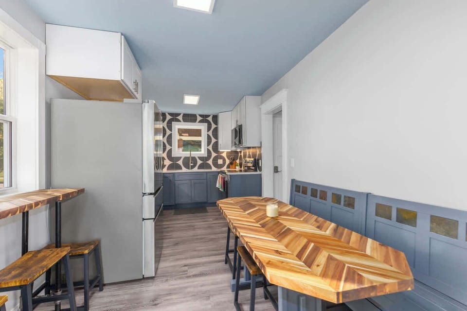 Dining area and kitchen