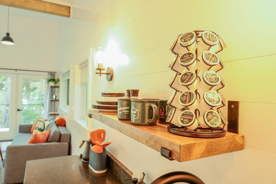 Everything you need for coffee and tea is provided