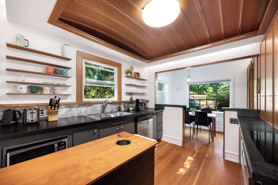 The kitchen for you to make a meal easily