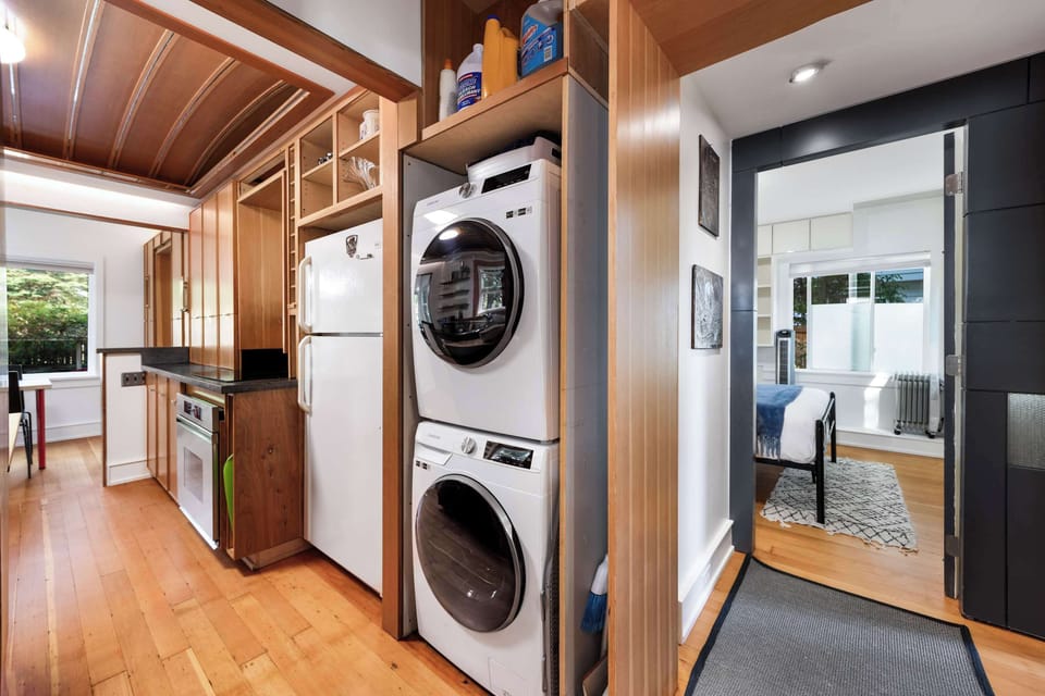In-home washer and dryer for your convenience during longer stays.