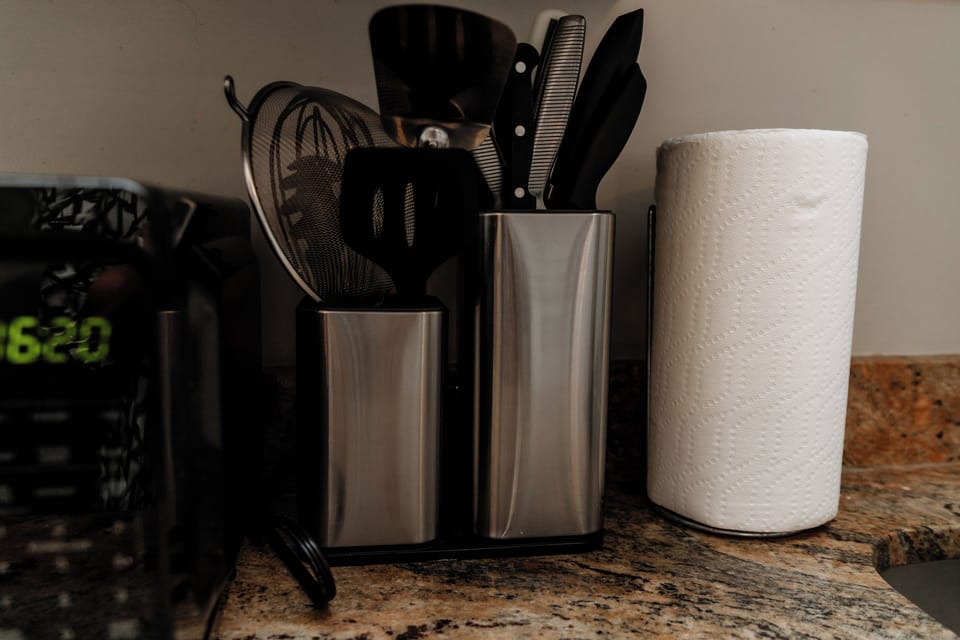 Kitchen stocked with everything you need to cook