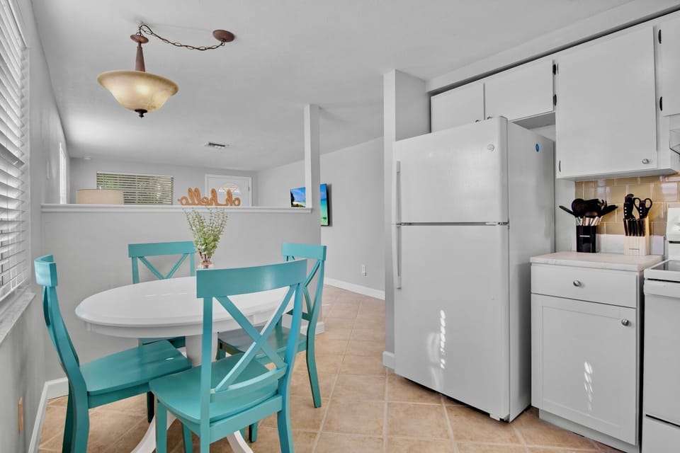 Bright kitchen with cooking essentials