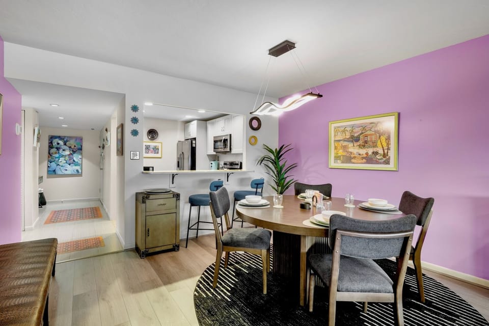 Comfortable dining space