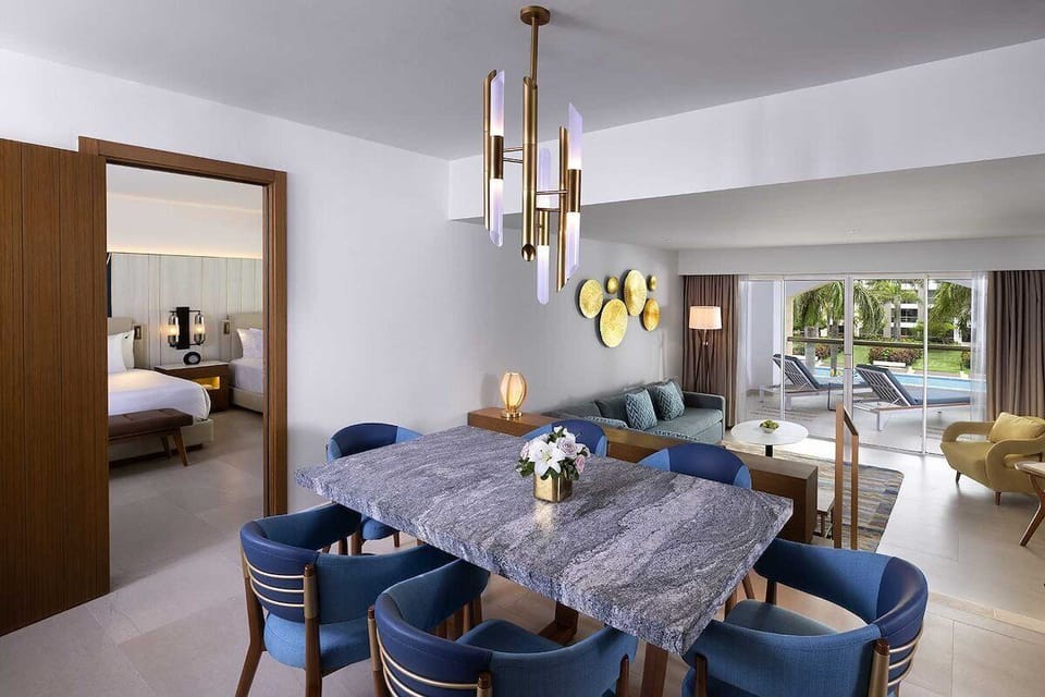 Host easy meals beside bright sliders and garden views.