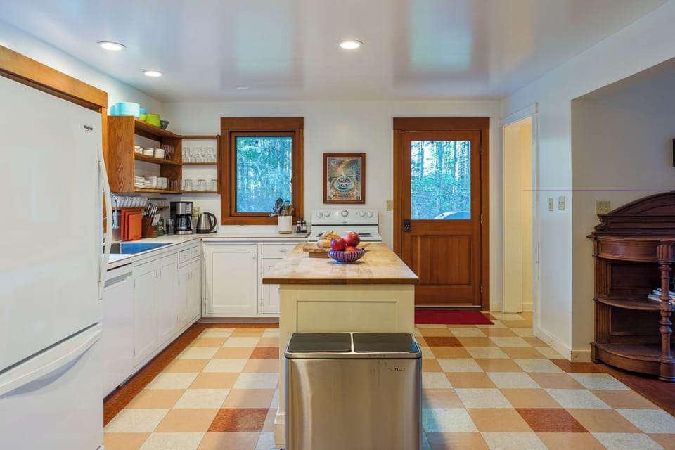 With a pantry off of the kitchen, there is plenty of room for meal prep and storage.