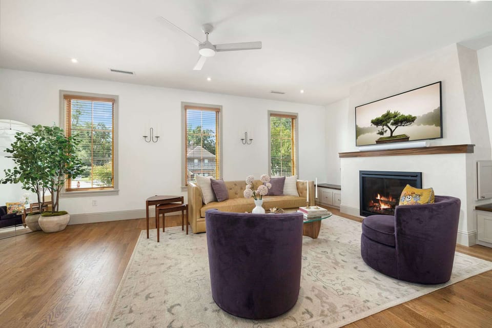 Welcome to Park Springs Row - our gorgeous, newly constructed, spacious three-story townhome in Downtown Bentonville! 