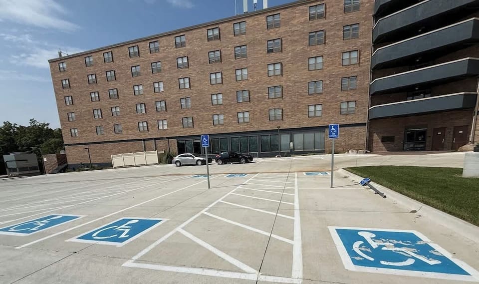 Accessible parking spaces