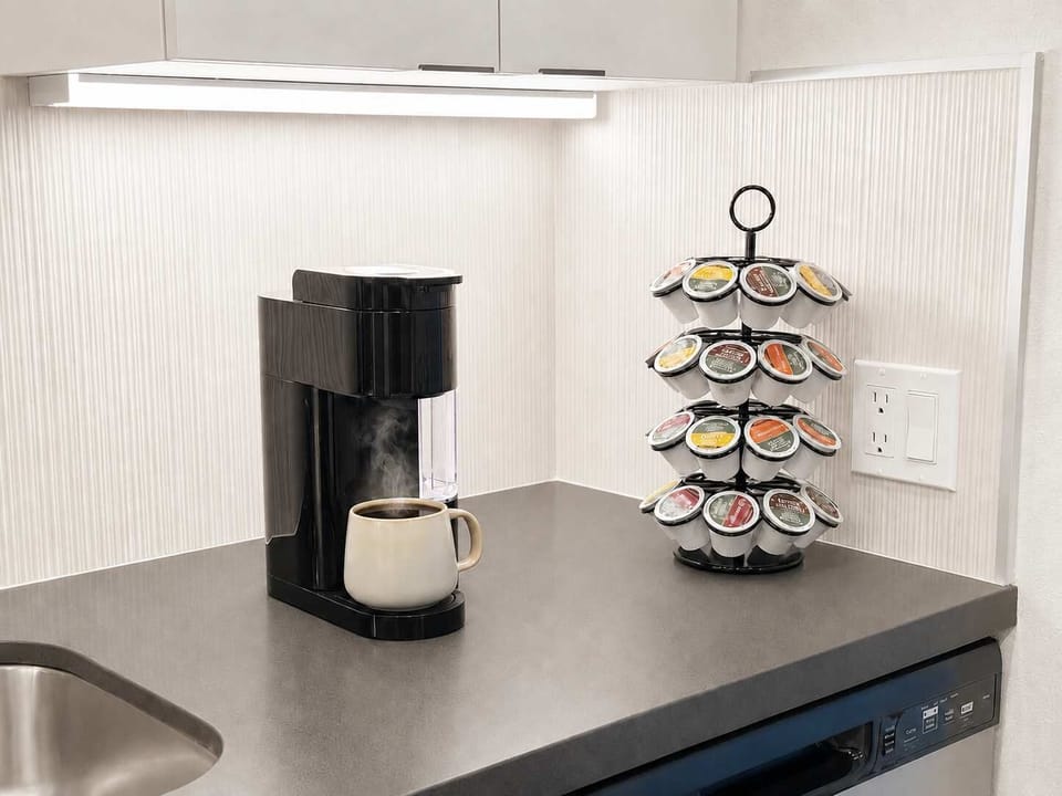Start your mornings right — fresh coffee at your fingertips.