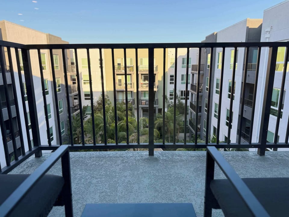 
Enjoy stunning views of the iconic city from your own private balcony