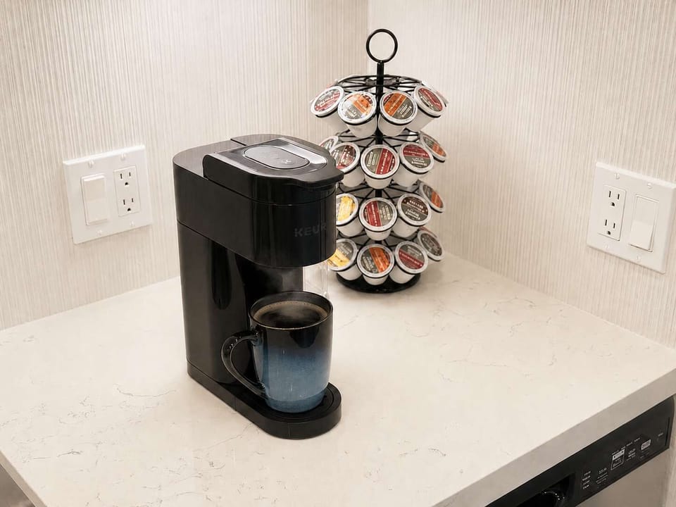 Start your mornings right — fresh coffee at your fingertips.