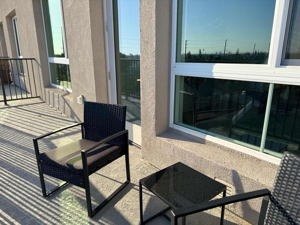 Enjoy stunning views of the iconic city from your own private balcony