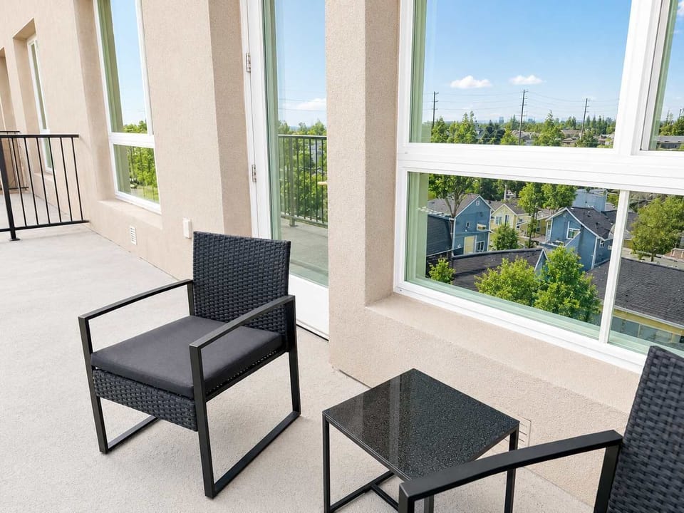 Enjoy stunning views of the iconic city from your own private balcony