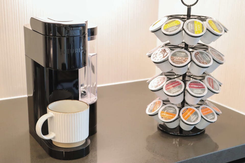 Start your mornings right — fresh coffee at your fingertips.