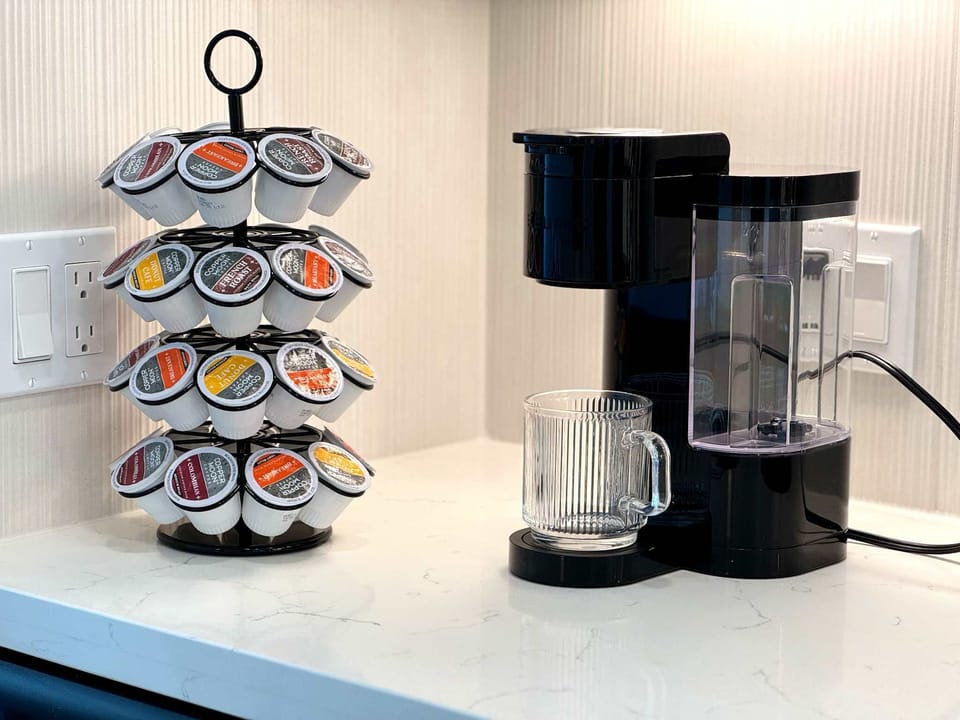 Start your mornings right — fresh coffee at your fingertips.