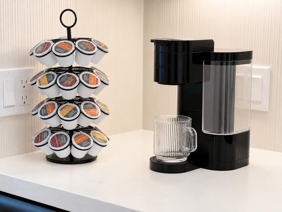Start your mornings right — fresh coffee at your fingertips.