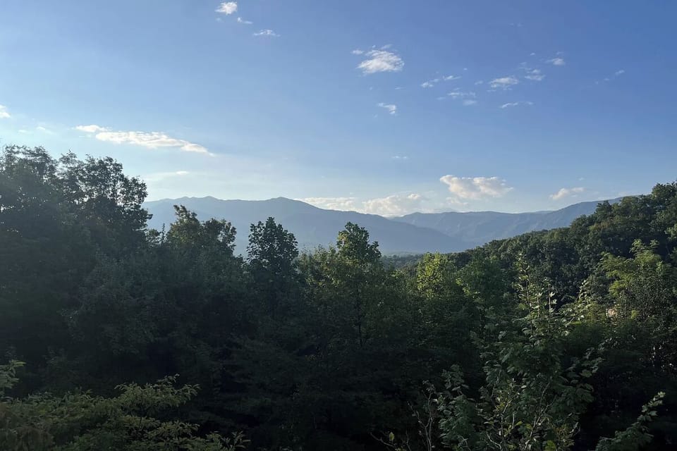 Views from Mountain View Paradise's relaxing decks