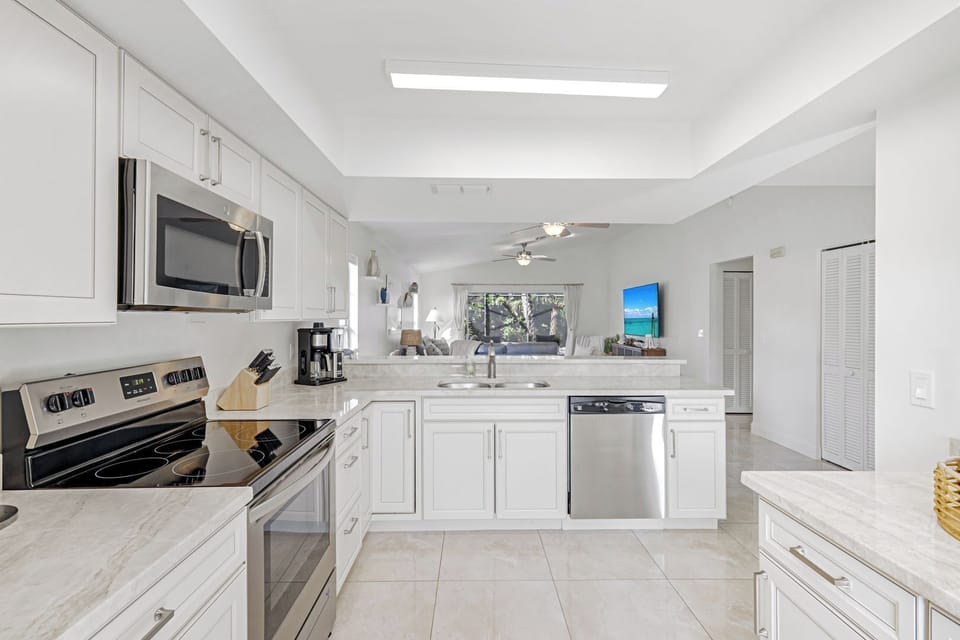 Fully stocked kitchen