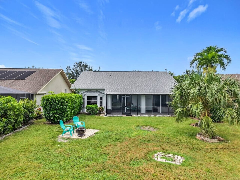 Welcoming front view of your private Naples retreat.