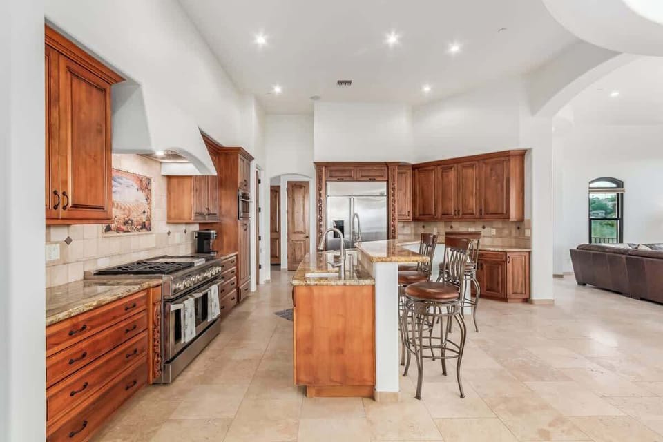 Modern kitchen with appliances for every meal.