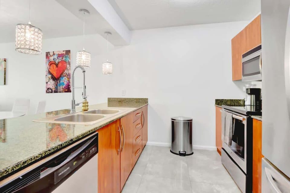 Fully equipped kitchen for all your cooking needs