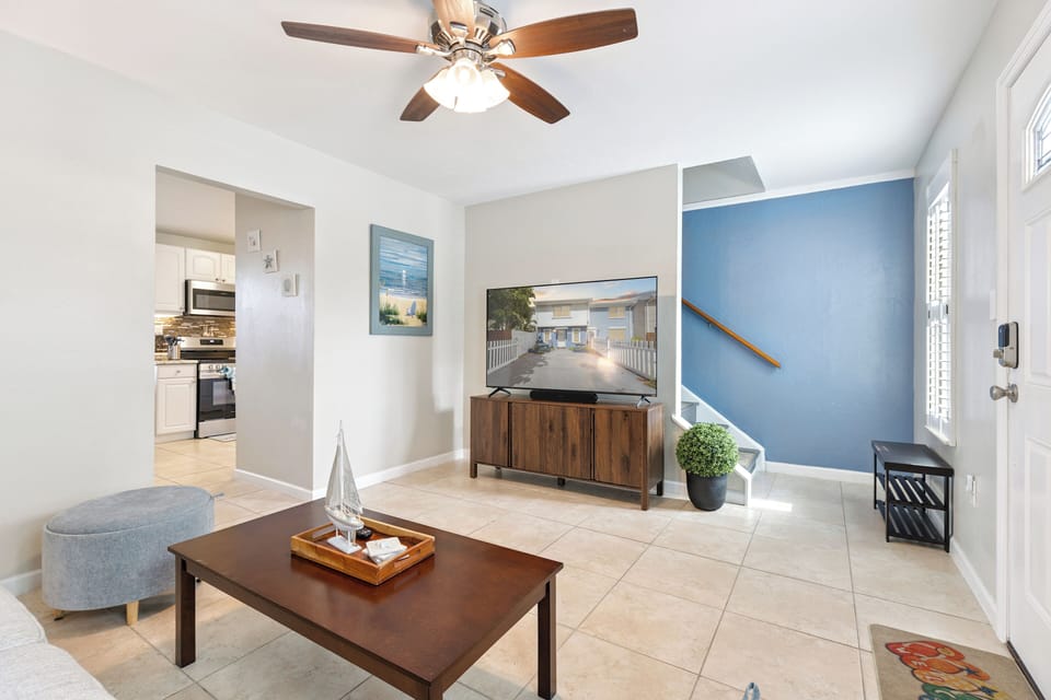 Unwind and watch your favorite TV shows & movies in the living room