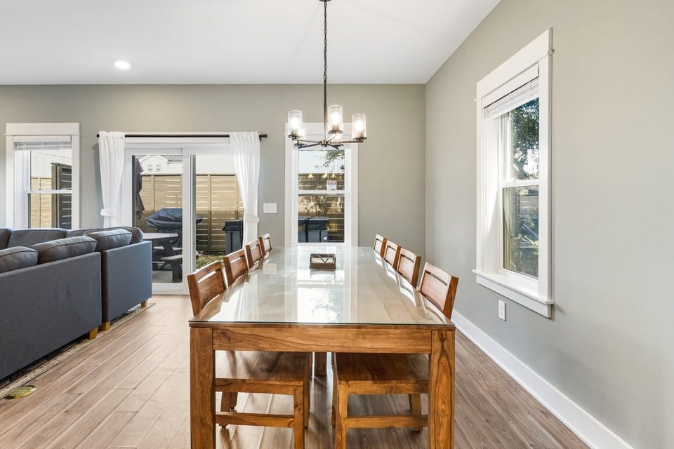 Dining Area – Gather around the dining table with seating for the whole crew.