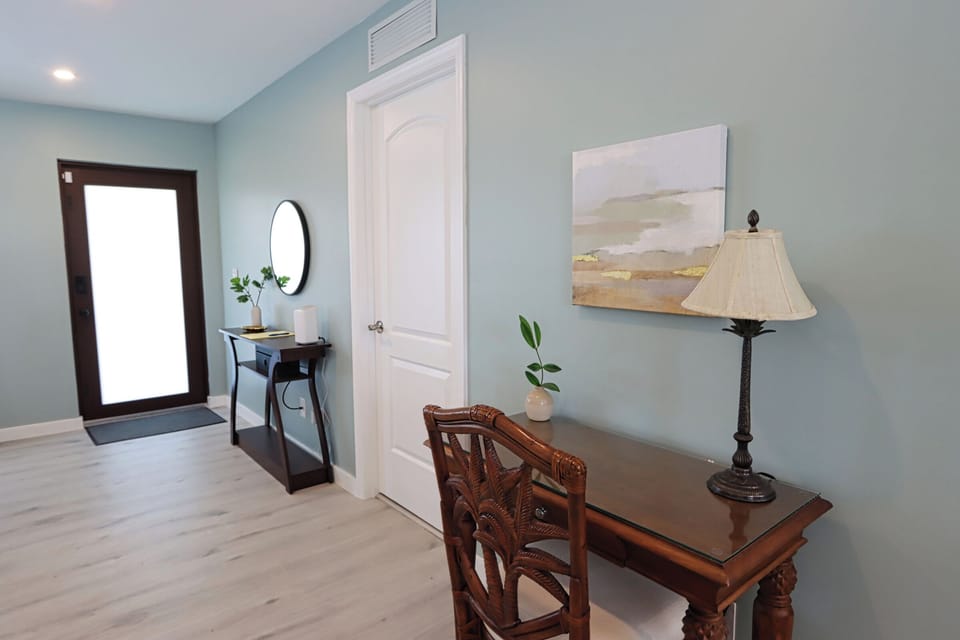 Entryway and small work area
