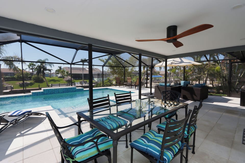 Outdoor dining area