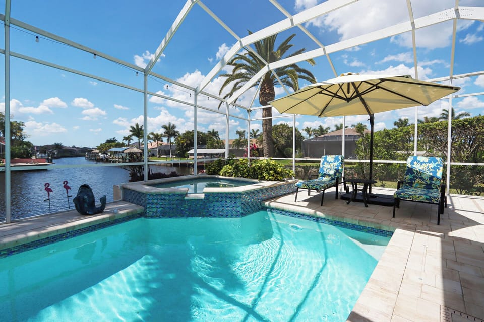 Private heated pool