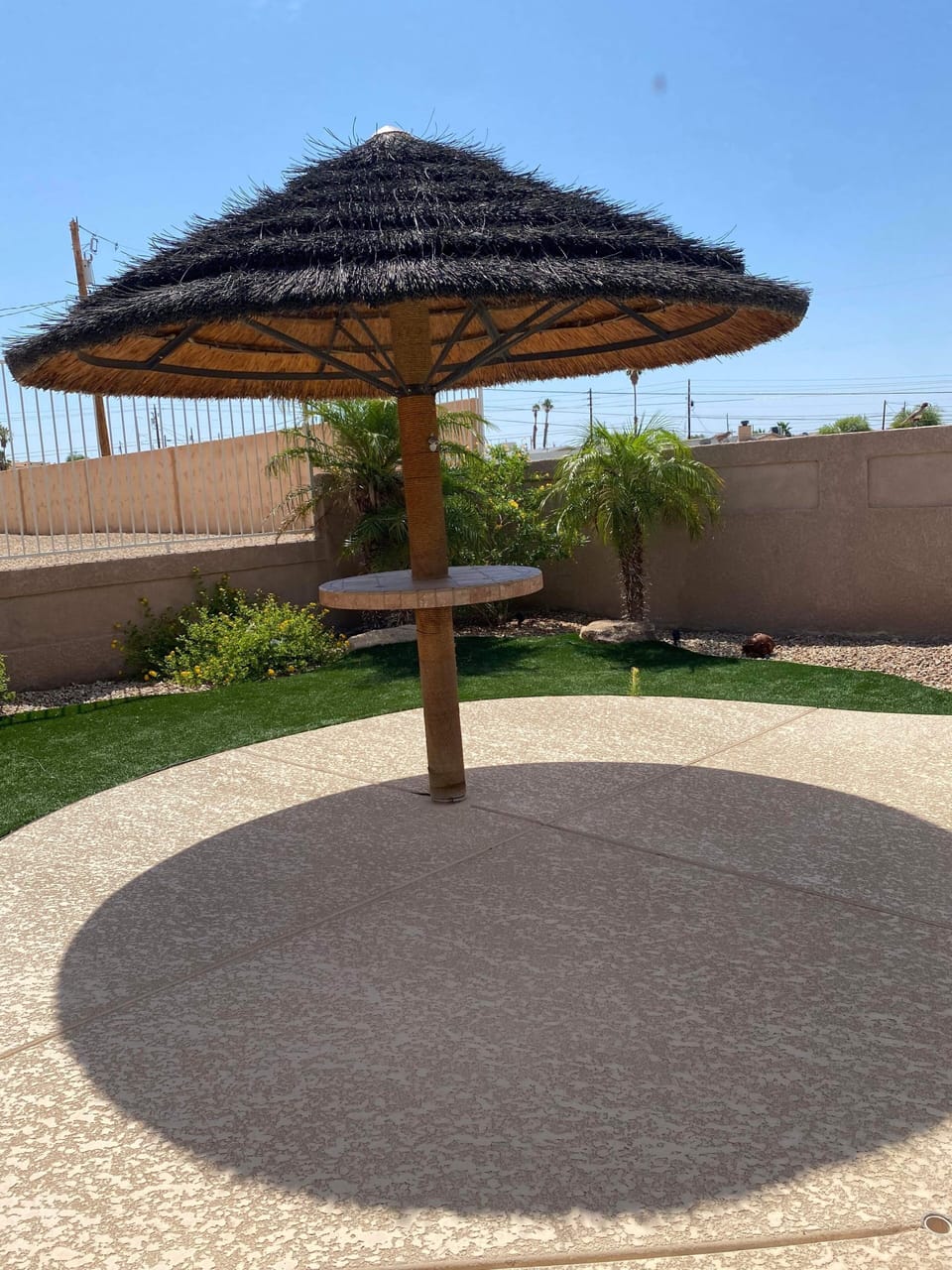 Pool side, Palapa umbrella