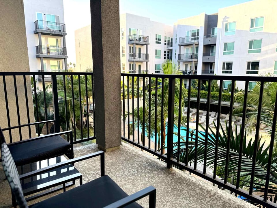 Enjoy stunning views of the iconic city from your own private balcony